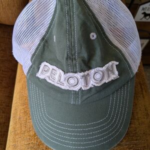 Peloton Green and White Trucker Hat